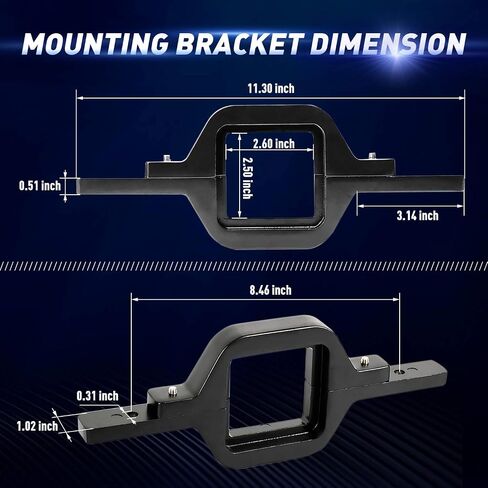 Hitch LED Light, EBESTauto 4 Inch Tow with 2 Inch Towing Hitch Mount Brackets Bar for Truck Trailer SUV Pickup Fit Dual Led Off-Road Driving Light bar in Saudi Arabia