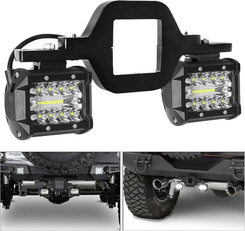 Hitch LED Light, EBESTauto 4 Inch Tow with 2 Inch Towing Hitch Mount Brackets Bar for Truck Trailer SUV Pickup Fit Dual Led Off-Road Driving Light bar in Saudi Arabia