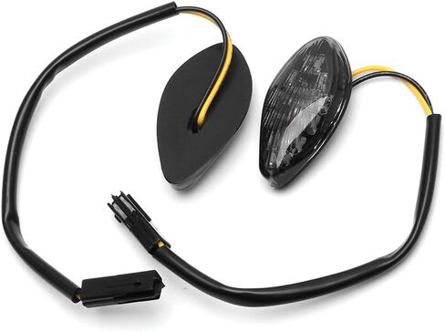 HUSUKU LED Front Flush Mount Turn Signal Light Brake Blinker Indicator Market Lamp for Honda Grom 2014-2019 -Smoke Lens (Pack of 2) (Transparent Len) in Saudi Arabia