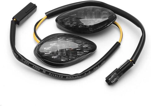 HUSUKU LED Front Flush Mount Turn Signal Light Brake Blinker Indicator Market Lamp for Honda Grom 2014-2019 -Smoke Lens (Pack of 2) (Transparent Len) in Saudi Arabia
