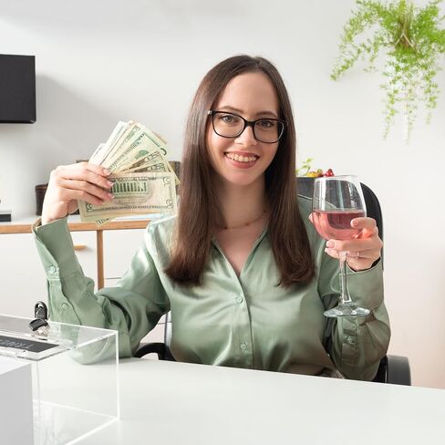 مجموعة تحدي توفير المال 100 ظرف مع صندوق أكريليك - توفير نقدي بقيمة 5050 و7000 دولار، 100 مظروف وصندوق تحدي المال، مجموعة تحدي 100 ظرف عصرية على Tiktok وYoutube مقطوعة بثلاث طرق in Kuwait