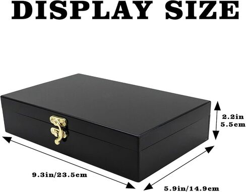 صندوق نقود أسود أكريليك قابل للقفل، حامل نقود وعملات معدنية، منظم نقد، صندوق تخزين عملات معدنية، صينية عملات صف واحد، صندوق تخزين أموال in Kuwait