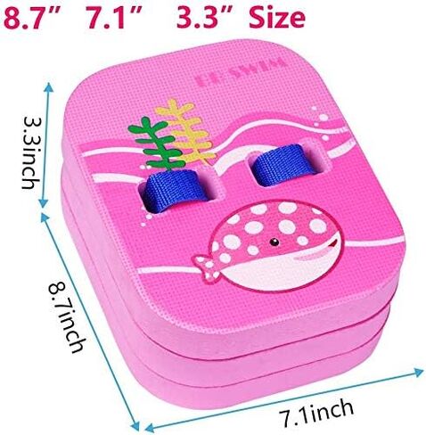 Back Float Safety Swimming Bubble with Adjustable 3 Layers Swim Belts Waterproof Floaties Device for Kids Swimming Floats Secure Clip Buckle Swim Floaties for Swimming Beginners Sport Pool Lesson in Saudi Arabia