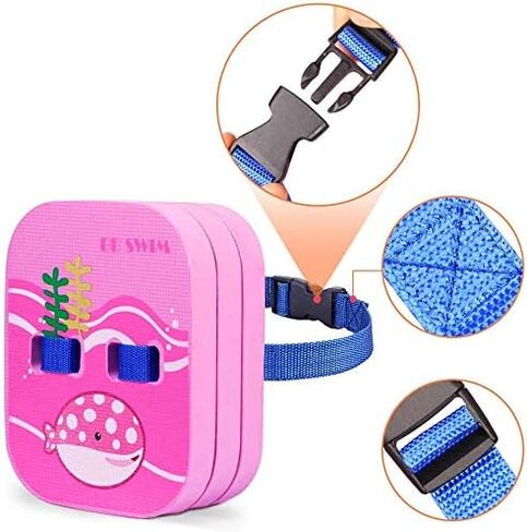 Back Float Safety Swimming Bubble with Adjustable 3 Layers Swim Belts Waterproof Floaties Device for Kids Swimming Floats Secure Clip Buckle Swim Floaties for Swimming Beginners Sport Pool Lesson in Saudi Arabia