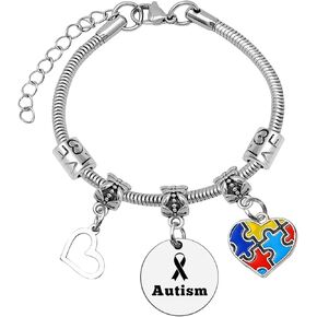 Mxrymvu Autism Awareness Gifts Bracelet Autism Gifts for Mom Aunt Sister Autism Gifts Encouragement Christmas Birthday Gifts