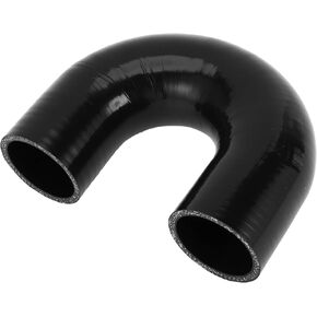 X AUTOHAUX 1 Pcs 51mm/2.01" ID 102mm/4.02" Length 180 Degrees Black Car Silicone Hose Coolant Hose Universal