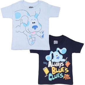 Nickelodeon Blue's Clues Boys 2-Pack Short Sleeve T-Shirt Bundle, 2-Piece Set for Kids and Toddlers