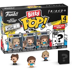 Funko Bitty Pop! Friends Mini Collectible Toys 4-Pack - Joey Tribbiani, Ross Geller, Rachel Green & Mystery Chase Figure (Styles May Vary)