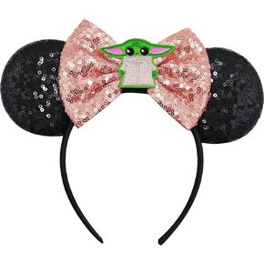 Mouse Ears Headband for Women Girls, Mouse Ears for Adult Kids Halloween Ears ST WARS Ears Princess Dress Accessories park ears hair accessories for Girls