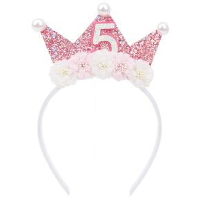 Birthday Girl Crown Headband for 3 Year Old - Birthday Crown Headband for Girls Birthday Tiara for Girls Princess Crowns for Little Girls 3rd Birthday Girl Outfit 3rd Birthday Decorations for Girls