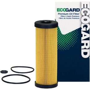 ECOGARD X10387 Premium Cartridge Engine Oil Filter for Conventional Oil Fits Ford F-150 2.7L 2015-2022, Edge 2.7L 2015-2021, Explorer 3.0L 2020-2022, Fusion 2.7L 2017-2019, Mustang 5.2L 2018-2020