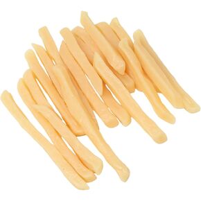 Honbay 20PCS Lifelike Simulation Plastic French Fries Artificial Faux Fries Decorations Realistic Fake Food Models Ornaments for Home Party Tabletop Decorations Sample Display Photography Prop
