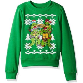 Teenage Mutant Ninja Turtles Nickelodeon Boys Xmas Long-Sleeved Crew Sweatshirt
