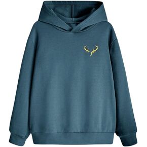 SOLY HUX Boy's Hoodies Graphic Long Sleeve Drop Shoulder Streetwear Pullover Sweatshirt