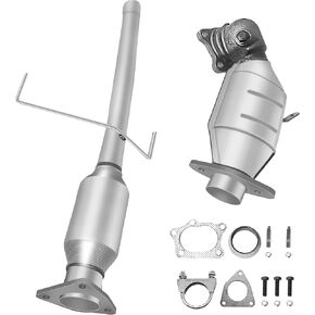 [Front+Rear]FortunaFlow Catalytic Converter Compatible with Mazda CX-7 2007-2009 2.3L Turbocharged AWD/FWD,Replace 16589,14613(EPA Compliant+standard)