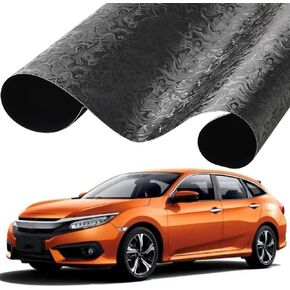 Water Ripple Car Wrap Vinyl Black Smooth Reflective Flexible PVC Material Vinyl Wrap for Cars Air Release Technology Car Wraps for Vehicles Automotive Exterior Accessories (2.46ft X 5ft)