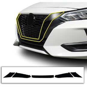 BOGAR TECH DESIGNS Side Window Chrome Delete Overlay Film Compatible with Nissan Sentra 2020+, Gloss Black