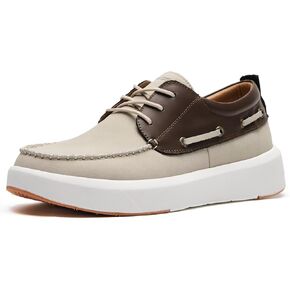 XPACS Men's Orthopedic Leather Dress Walking Shoes: Comfortable Plantar Fasciitis Arch Support Flat Feet Fashion Sneakers, Orthotic Casual Business Work Tennis Oxfords for Heel Foot Pain Relief