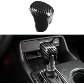 CKE Compatible with Honda Civic 2022 2023 2024 2025 for CRV HRV 2023 2024 2025 for Accord 2018-2024 2025 Accessories Car Center Console Gear Shift Knob Cover Trim Cap -Black Carbon
