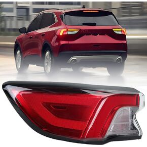 Tail Light Assembly Compatible with 2020 2021 2022 Ford Escape Outer Rear Lamp with Side Light Left Driver Side LJ6B-13405