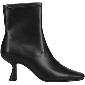 VANELi Womens Gabris Zippered Stretch Square Toe Casual Boots Ankle Mid Heel 2-3" - Black