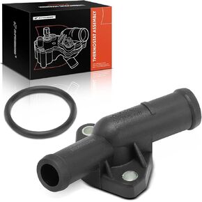 A-Premium Engine Coolant Water Outlet Compatible with Select Volkswagen Models - Jetta 2004-2005, Automatic Transmission - Rear Outer Side