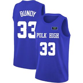 33 AL Bundy Jersey,Polk High Basketball Jerseys,Blue Sports Shirt Men's 90S Hip Hop Clothing Party S-XXXL