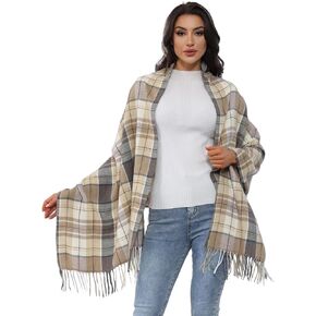 Plaid Scarf - Dressy & Casual Winter Scarf for Women - Scarves for Women Winter Accessories, Fall & Spring Fashion