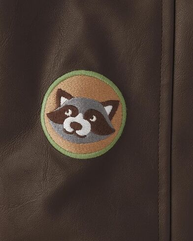 Gymboree Boys' and Toddler Embroidered Faux Leather Jackets Seasonal in Saudi Arabia