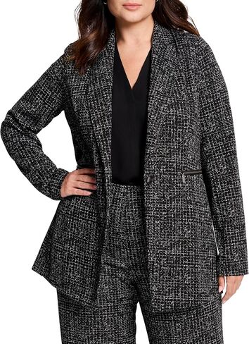NIC+ZOE Women's Dotty Grid Zip Jacket in Saudi Arabia