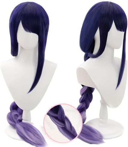 كيرا كيرا رايدن شوغون بعل شعر مستعار كوسبلاي لعبة جينشين إمباكت رايدن شوغون متدرج صبغ شعر مستعار طويل مستقيم أرجواني للشعر لحفلات الهالوين (رايدن شوغون صباغة متدرجة) in Kuwait