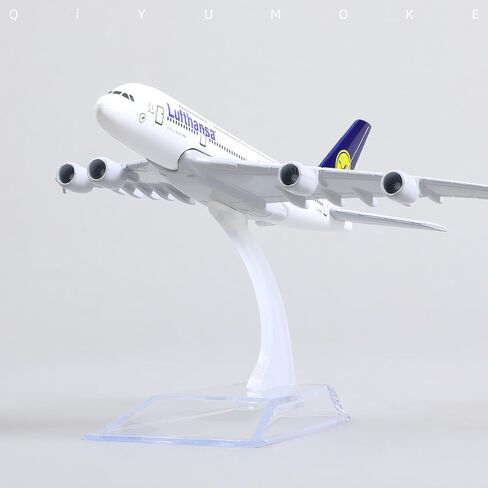 1/400 A380 نموذج طائرة غريمان دييكاست مجموعات نماذج الطائرات المعدنية - نموذج طائرة هوائية A380 مع حامل (5.7 بوصة طول) لهدية طائرات الطيران، ديكورات عرض سطح المكتب in Kuwait