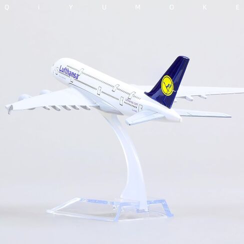 1/400 A380 نموذج طائرة غريمان دييكاست مجموعات نماذج الطائرات المعدنية - نموذج طائرة هوائية A380 مع حامل (5.7 بوصة طول) لهدية طائرات الطيران، ديكورات عرض سطح المكتب in Kuwait