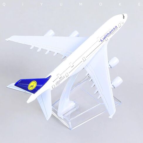 1/400 A380 نموذج طائرة غريمان دييكاست مجموعات نماذج الطائرات المعدنية - نموذج طائرة هوائية A380 مع حامل (5.7 بوصة طول) لهدية طائرات الطيران، ديكورات عرض سطح المكتب in Kuwait