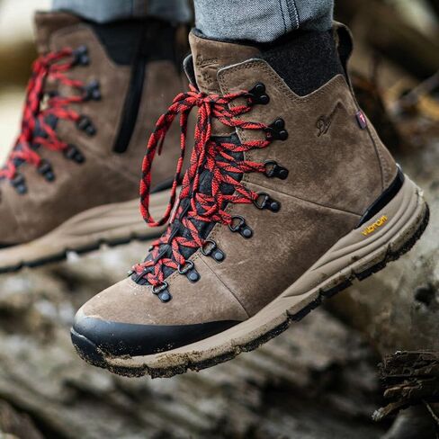 Danner Men's 67338 Arctic 600 Side-Zip 7" 200G Primaloft Waterproof, Brown/Red - 11.5 EE in Saudi Arabia