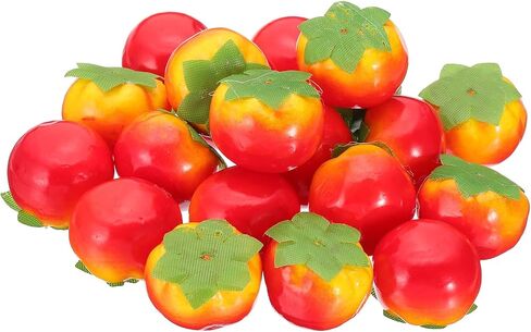 PATIKIL 20 Pcs Artificial Mini Tomato, Foam Simulation Fake Small Tomato Lifelike Realistic Faux Fake Fruit Model for Home Kitchen Party Decoration, Photography Props in Saudi Arabia