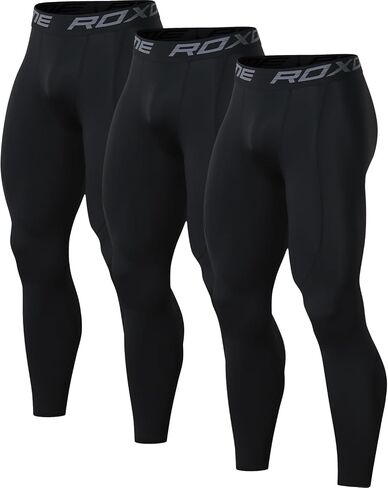 2 Pack Men's 3/4 One Leg Compression Capri Tights Pants Basketball Athletic Running in Saudi Arabia