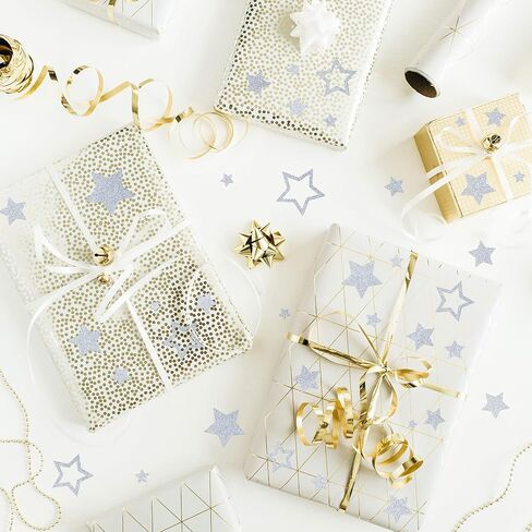 8 Sheet Gold Foil Star Sticker for Kids Reward, Self-Adhesive Small Gold Silver Award Decals Decorative for DIY Halloween Christmas Trees Gifts Scrapbook Cup Phone Case in Saudi Arabia