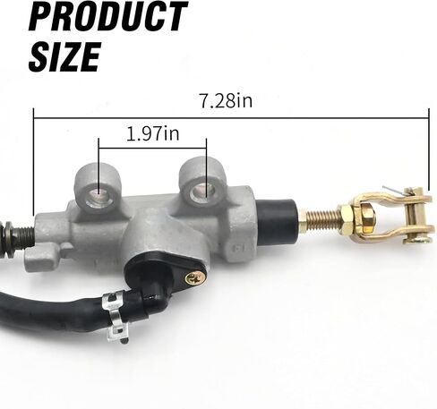 UOIENRT 5KM-2583V-00-00 Rear Brake Master Cylinder Replacement for Yamaha Wolverine 350 450 Grizzly 300 400 450 660 Kodiak 400 450, 2NL-25850-50-00 1SC-F580E-00-00 in Saudi Arabia
