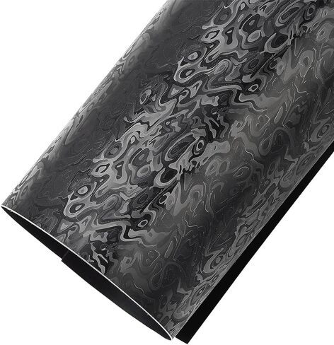 Water Ripple Car Wrap Vinyl Black Smooth Reflective Flexible PVC Material Vinyl Wrap for Cars Air Release Technology Car Wraps for Vehicles Automotive Exterior Accessories (2.46ft X 5ft) in Kuwait