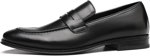 DECARSDZ Mens Slip-On Penny Loafer Casual Dress Shoes Black Wedding Formal Work Pointed Toe Men Tuxedo Shoes in Kuwait