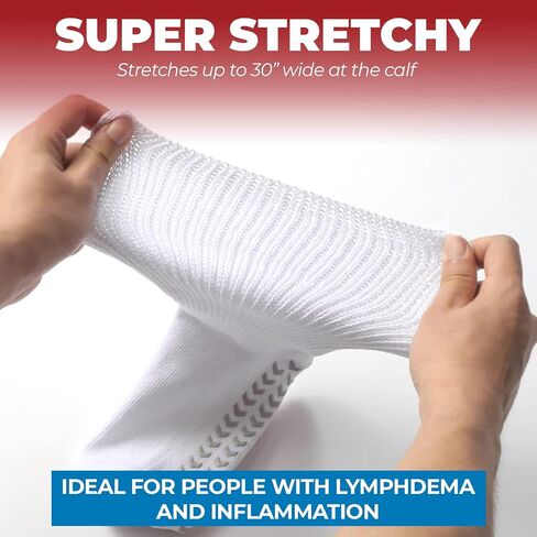 Hospital Socks for Men with Grips, Non Slip Socks for Men & Women, Diabetic Socks for Men, Extra Wide Socks for Swollen Feet in Saudi Arabia