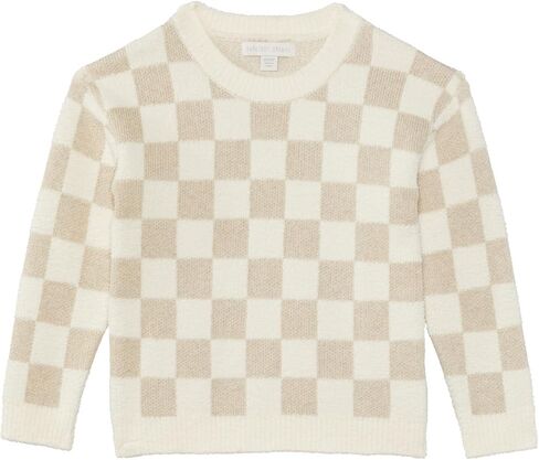 بلوفر ذو مربعات للأطفال الصغار من Barefoot Dreams، شوفان/كريم in Kuwait