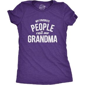 Womens My Favorite People Call Me Grandma T Shirt Funny Mothers Day Tee Ladies