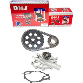 DNJ TK4113WP TIMING KIT WITH WATER PUMP FOR 85-97 FORD / V8 / 5.0L, 5.8L / 302, 351 OHV 16V WINDSOR
