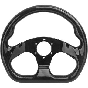 Carbon Fiber Racing Steering Wheel Flat Bottom 320mm Diameter Bolt