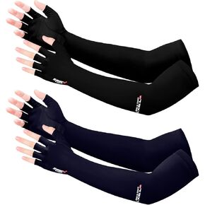 2 Pairs UV Protection Gloves - Non Slip Sun Protection Gloves Sunblock Gloves Summer Outdoor Fishing Driving Gloves