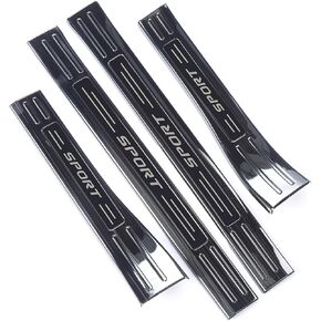 for Honda CRV 2023 2024 2025 Door Entry Guard, Long- Last Door Sill Protectors for CR-V, Durable Premium Stainless Steel Outer Doorsill Trim Plates Protective Cover- Lower Exterior Black