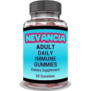 Adult Daily Immune Gummies with Elderberry, Vitamin C, Zinc, Immune Support, Skin Health, Antioxidant Support, Elderberry Flavor, for Men & Women, 60 Gummies, 30-Day Supply