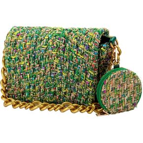 Crossbody Bags for Women Quilted Top Handle Handbags Shoulder Bag with Chain Trendy Clutch Ladies Purses Evening Bags